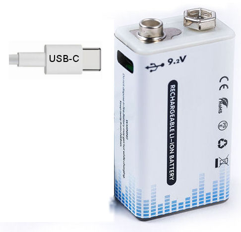 USB baterie nabíjecí 9V