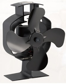 Otočný ventilátor na kamna - 4-lopatkový.