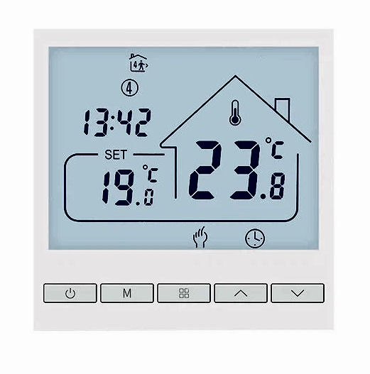 Termostat programovatelný týdenní HT047-IE 16A s vnitřním a venkovním čidlem