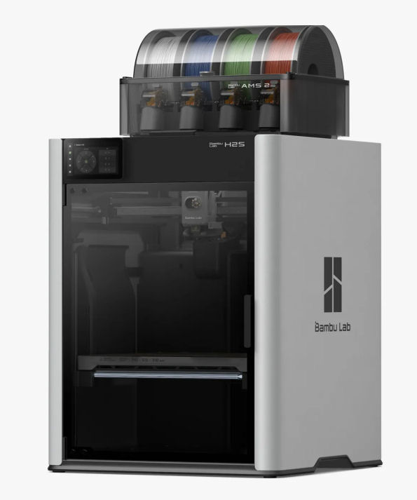 Bambu Lab H2S s AMS 2 Pro – Vylepšený nástupce 3D tiskárny X1 Carbon.