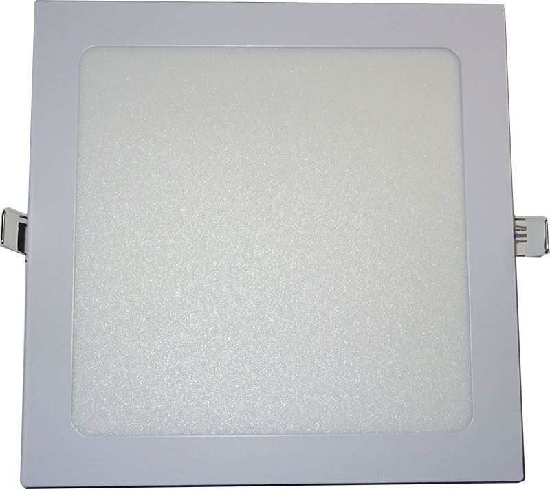 Podhledové LED světlo 18 W – čtvercové 218 × 218 mm, denní bílá 4000 K